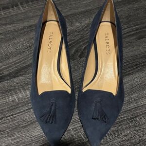 Talbots Women's Dark Blue Tassel Loafers